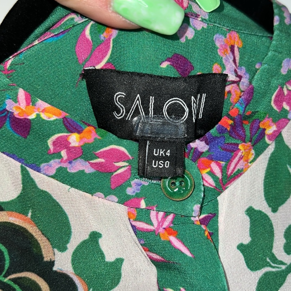 Saloni Tilly Drop Waist Dress - Rosemeadow - Picture 5 of 5